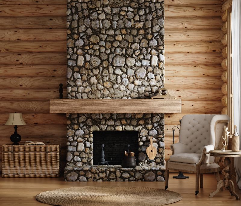 Stone Fireplace Installation